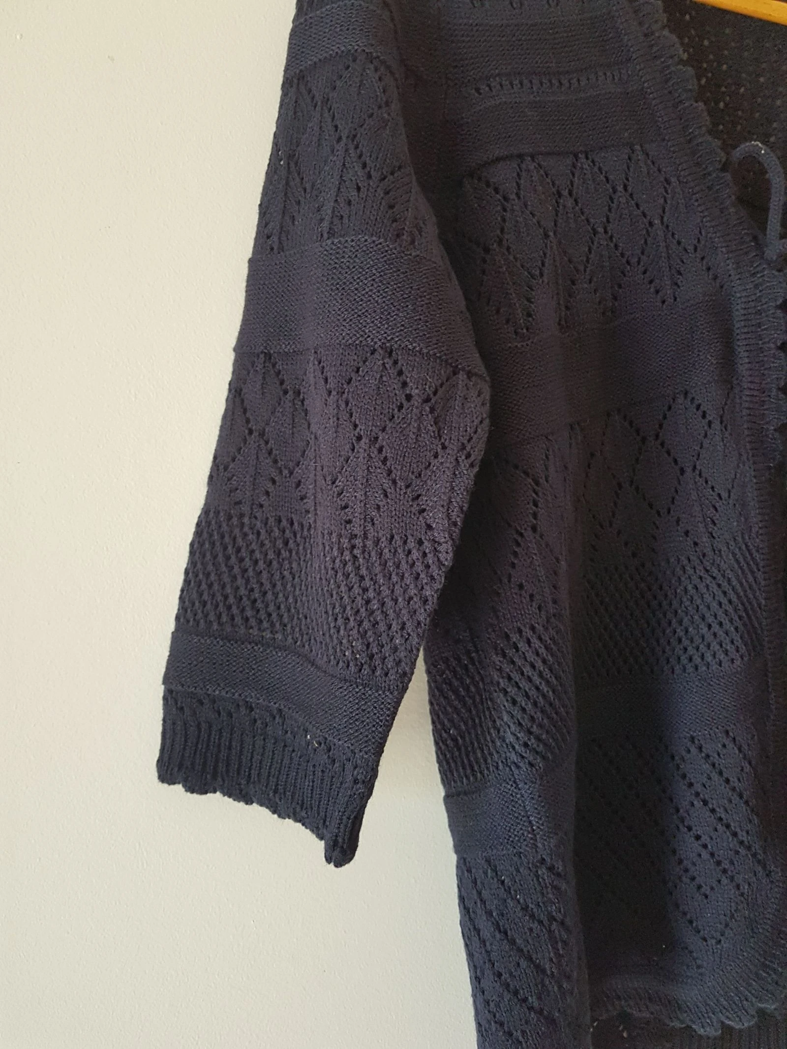 Navy blue knit vest size 38 40. – photo 4